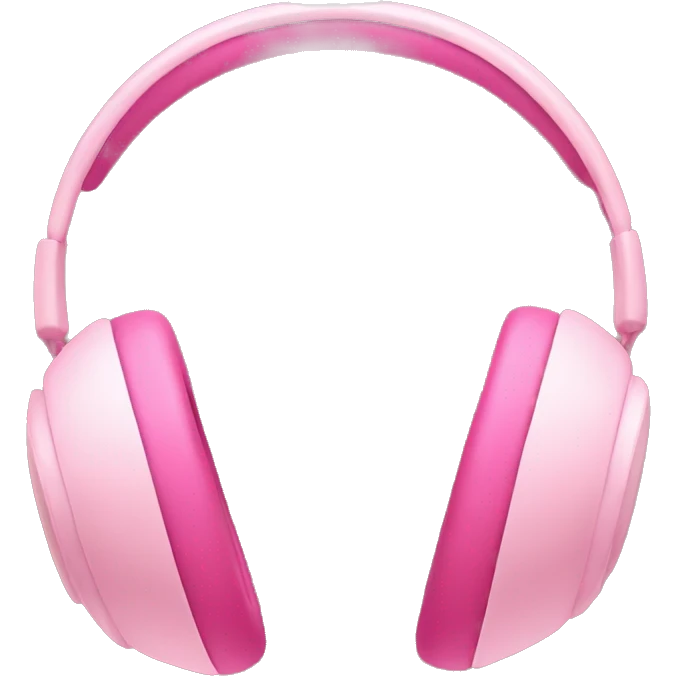 Cute Apple headphones that are pink and baby pink  emoji