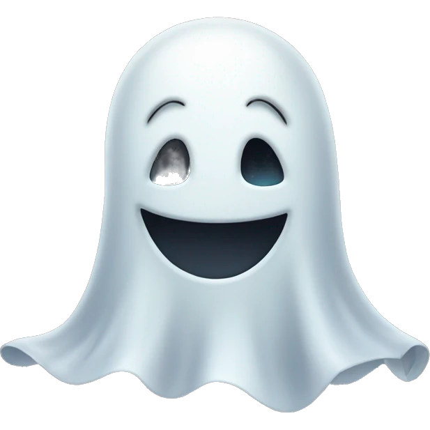 smiling ghost  emoji