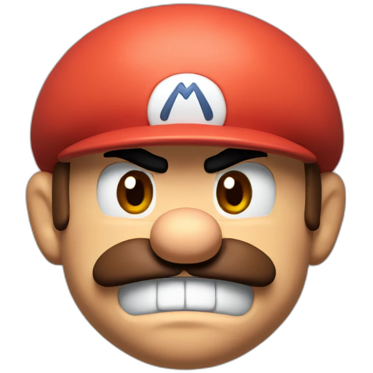 super mario head angry emoji
