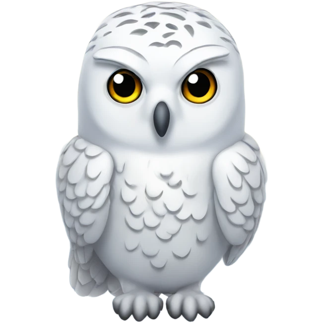 Snowy white owl emoji