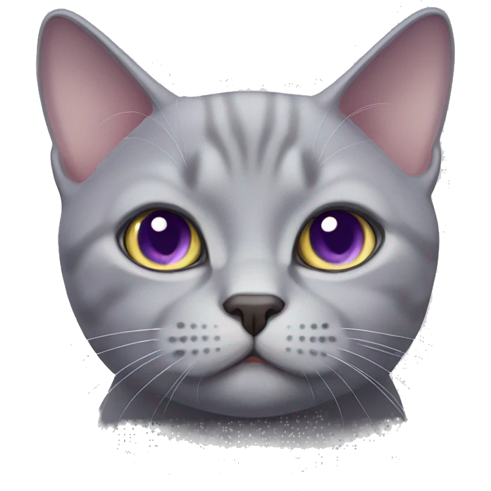Lilac British Short Hair Cat  emoji