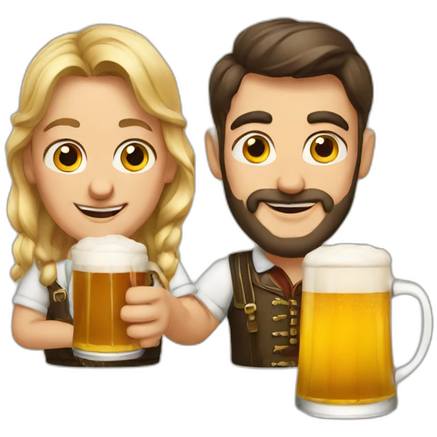 German and bier emoji