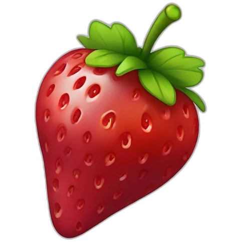 Une fraise une framboise une myrtille emoji