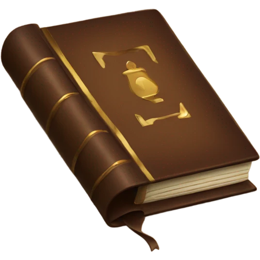 luxury brown book emoji
