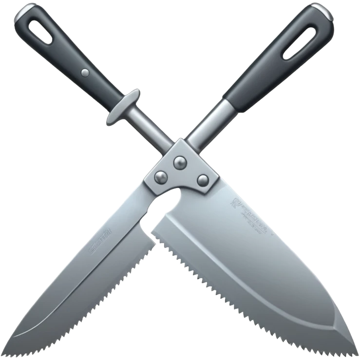 Saw with sharp blade emoji