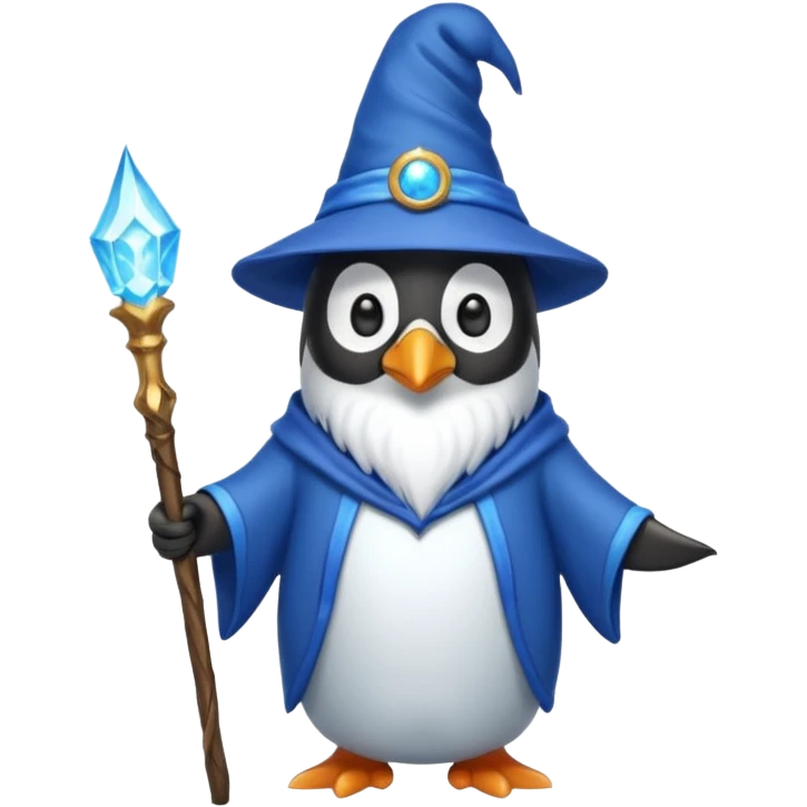 Penguin Wizard emoji