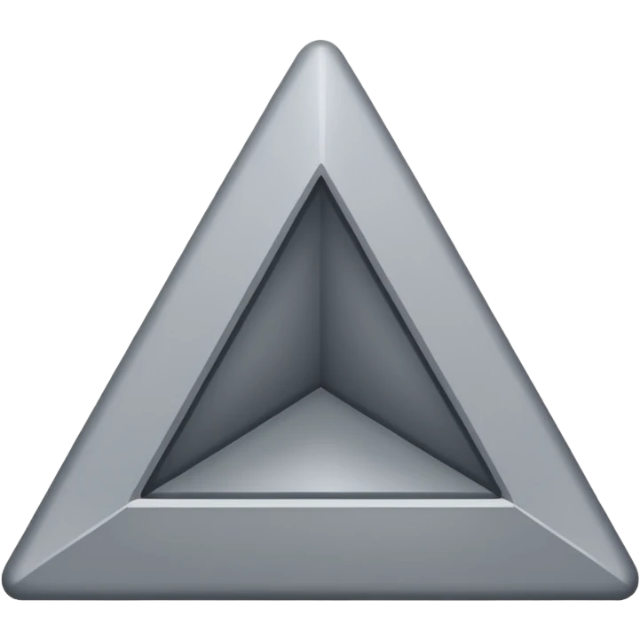 gray triangle parallel to the left, tilted 60 degrees emoji