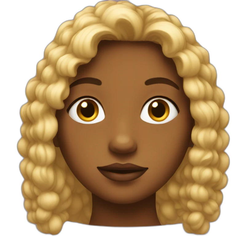 Une géante fille emoji