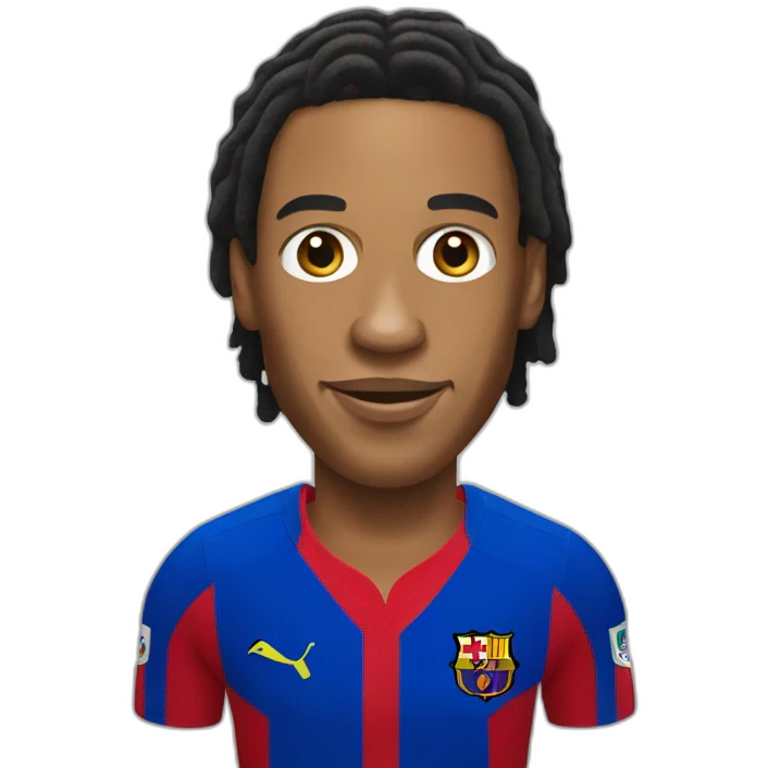 ronaldinho realistic football player emoji