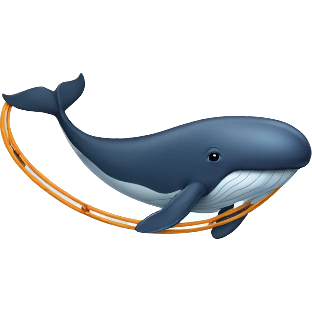 whale with a hula hoop  emoji