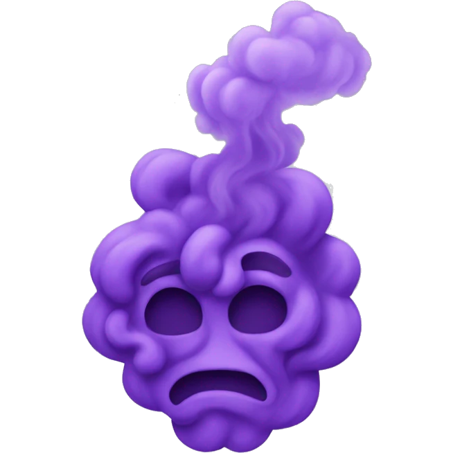 Purple smoke emoji
