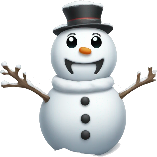 Snow man emoji