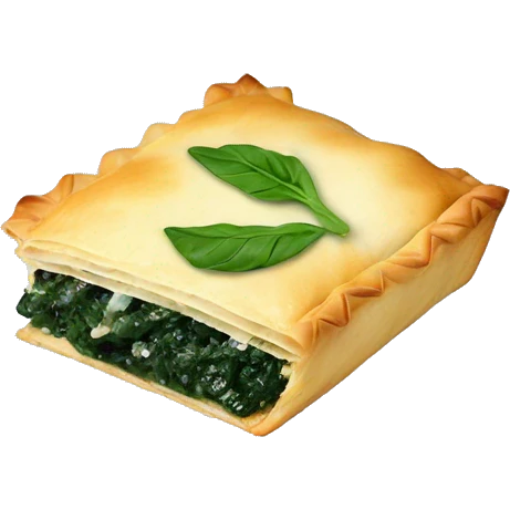 Spanakopita oh spinach pie emoji