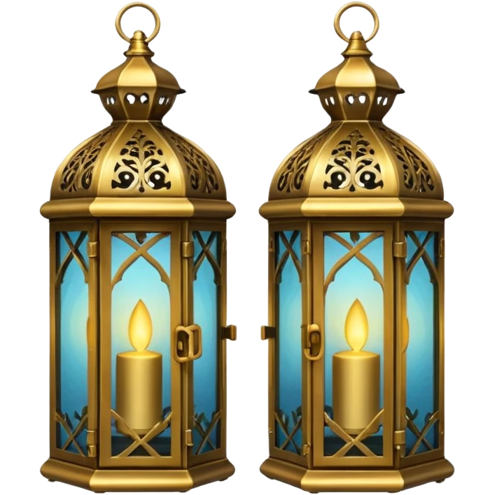 Brass gothic lantern emoji