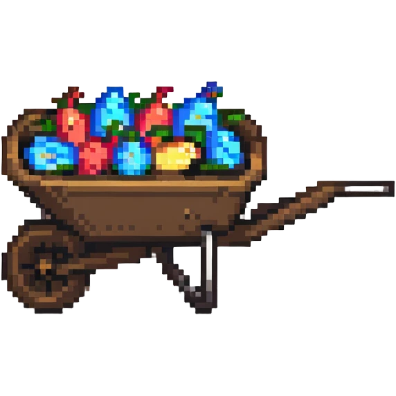 simple wheelbarrow emoji