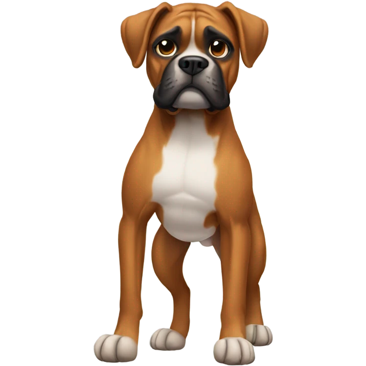 Boxer dog wearing shorts emoji