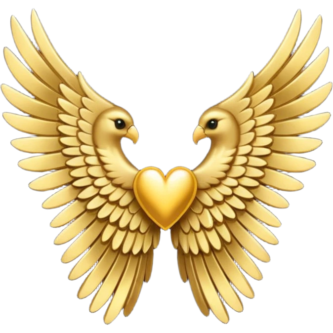 gold and black wings emoji