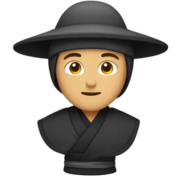 Ninja with hat emoji