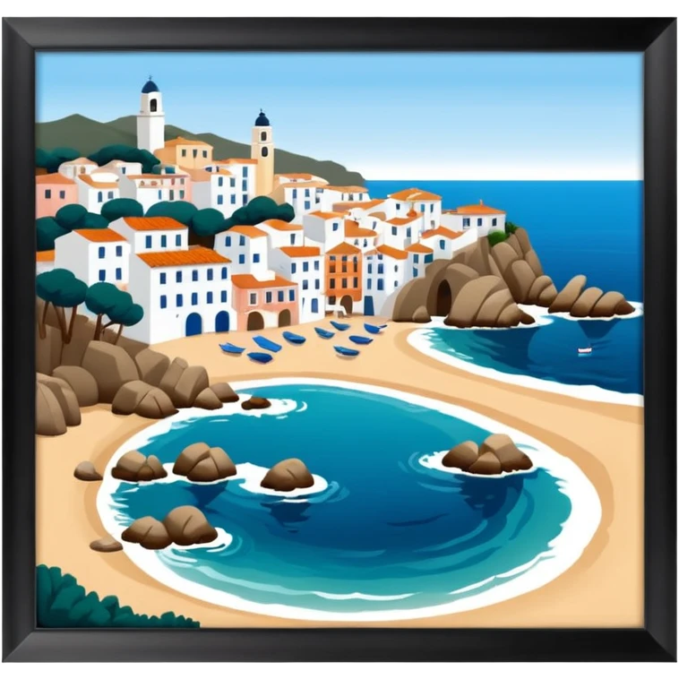 Calella de Palafrugell, charming coastal village in Catalonia emoji