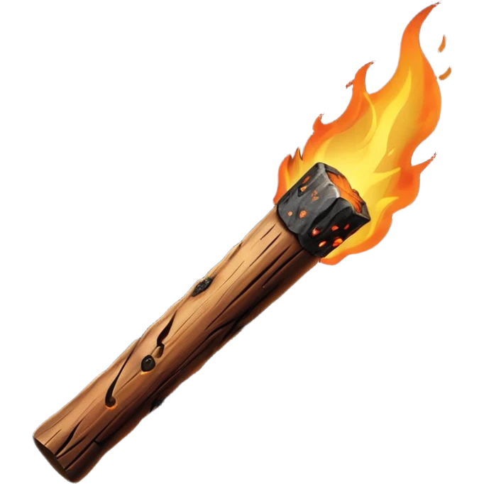 wood fire stick  emoji
