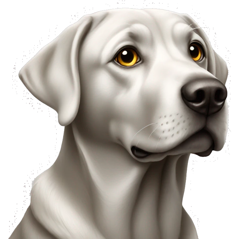 Silver Labrador  emoji