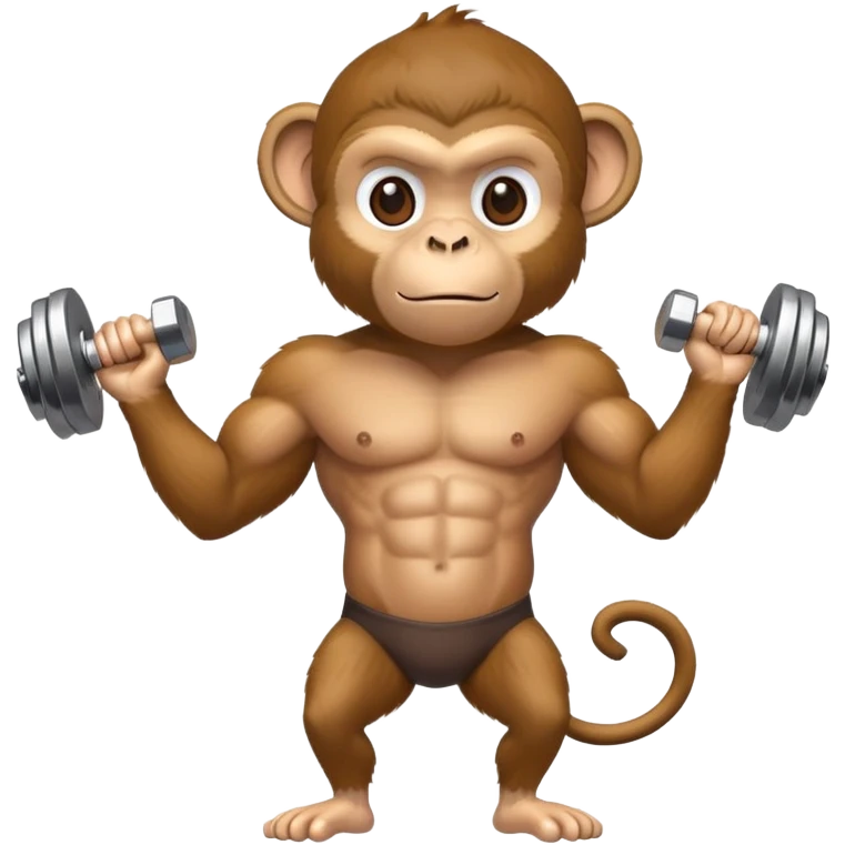 Monkey in the gym emoji