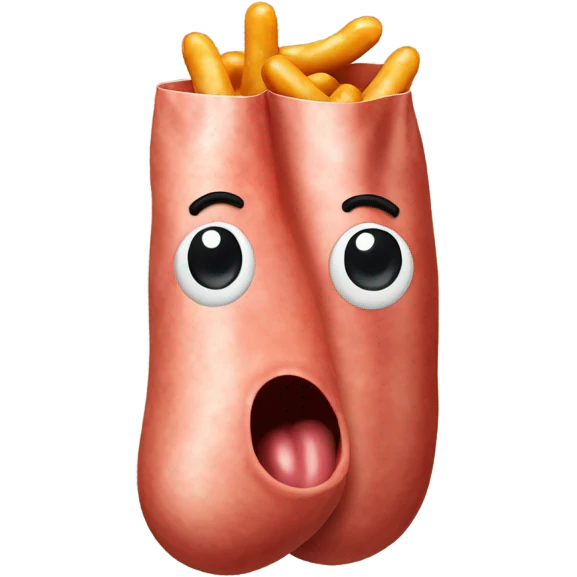 salchichas en una bolsa emoji