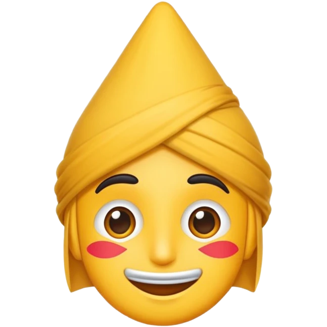 یک قلب که یک چوب در دست دارد می خندد emoji