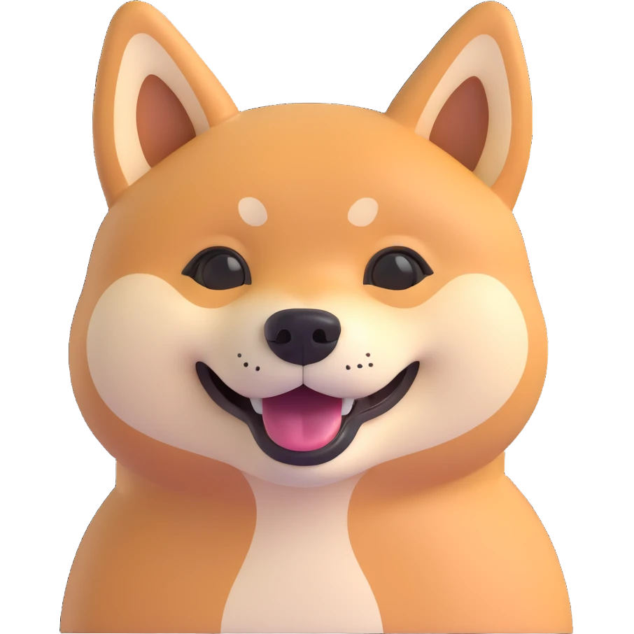 shiba inu happy emoji