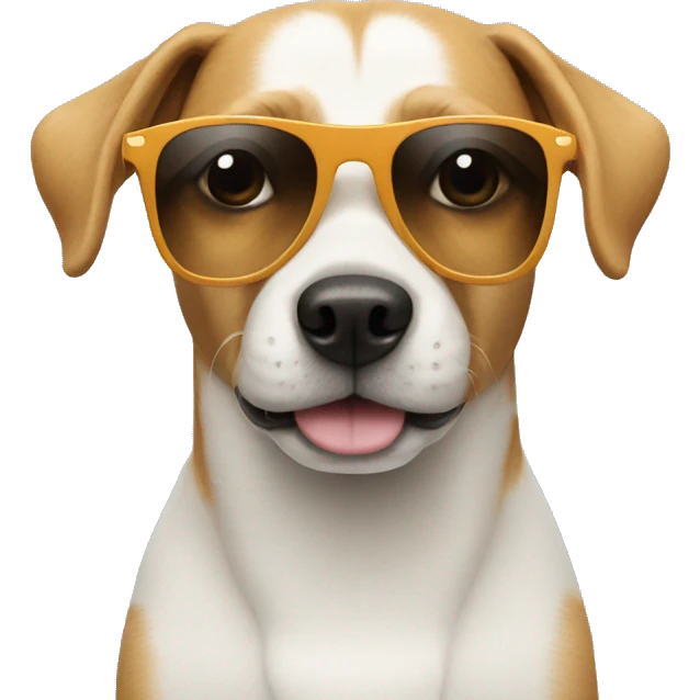 dog with a sunglasses  emoji