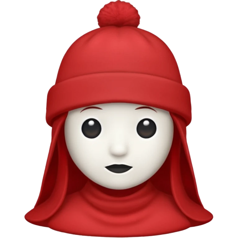 Red hat that says "I AM IN A CULT" in white text emoji
