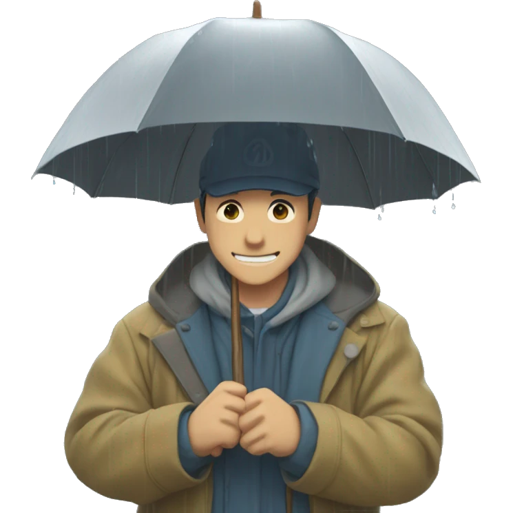 ghibli studio rain emoji