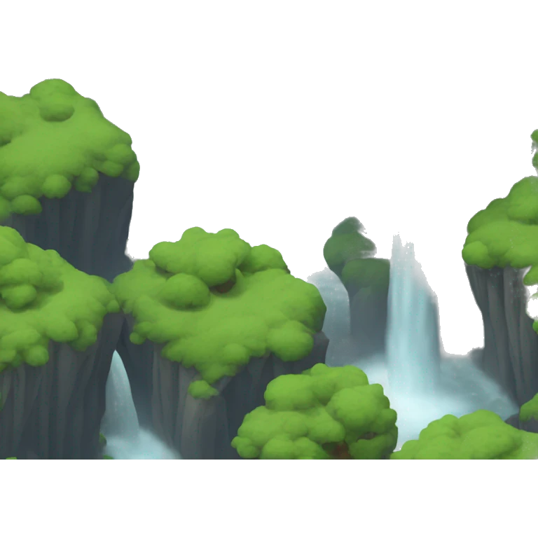 Squirting waterfall emoji