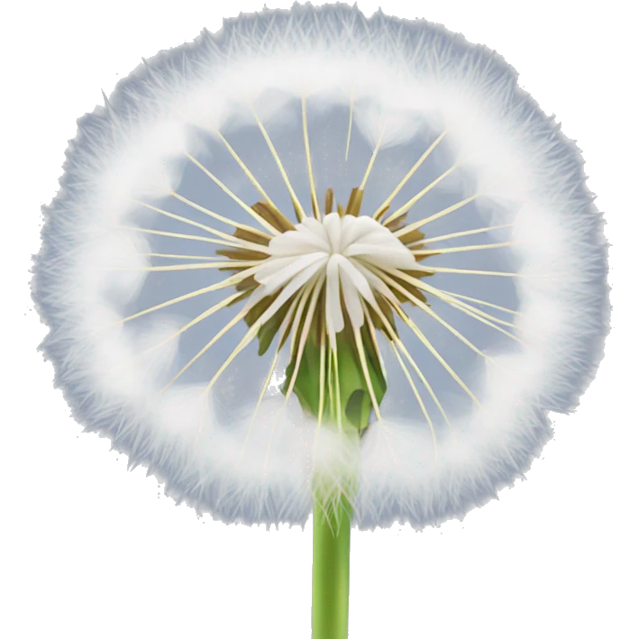 Fluffy white dandelion emoji