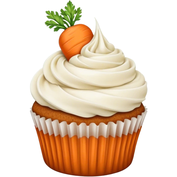 Carrot cake cupcake emoji