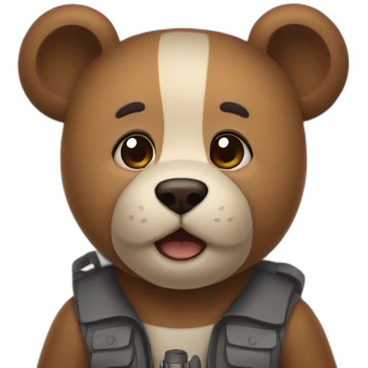 Oso enojado  emoji