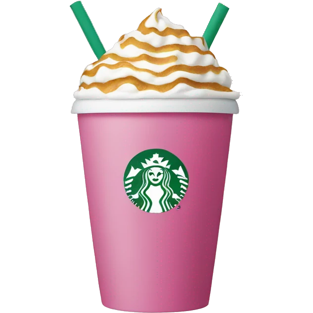 Pink starbucks emoji