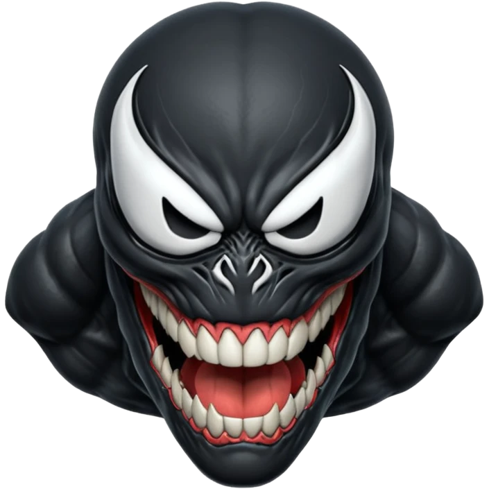 Venom head rear view emoji