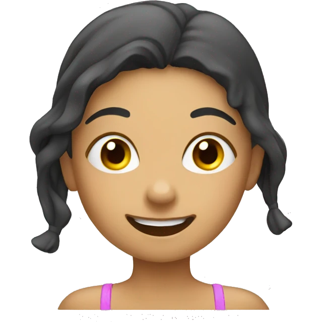 A girl diving  emoji