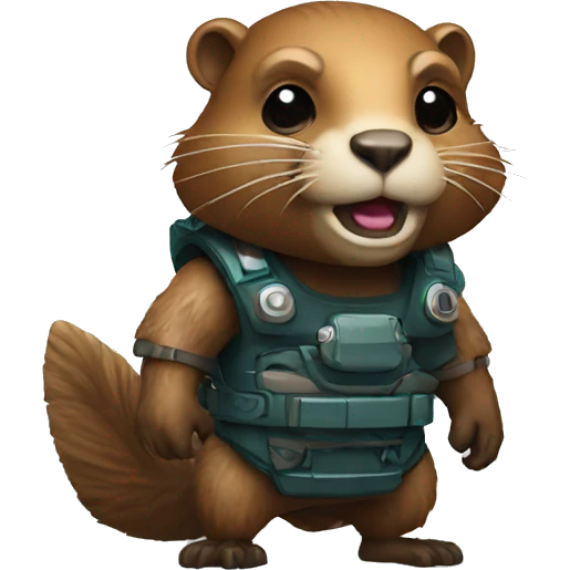  beaver cyborg emoji