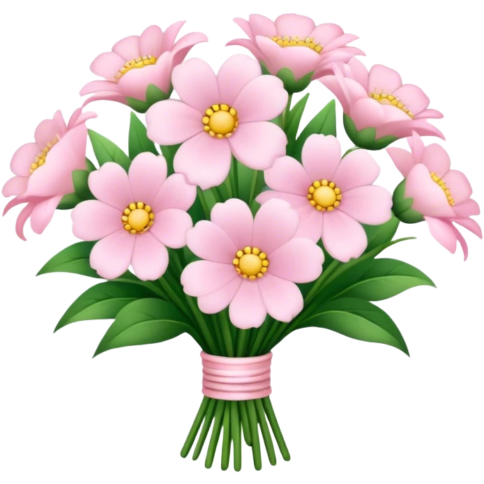 pale pink flower bouquet  emoji