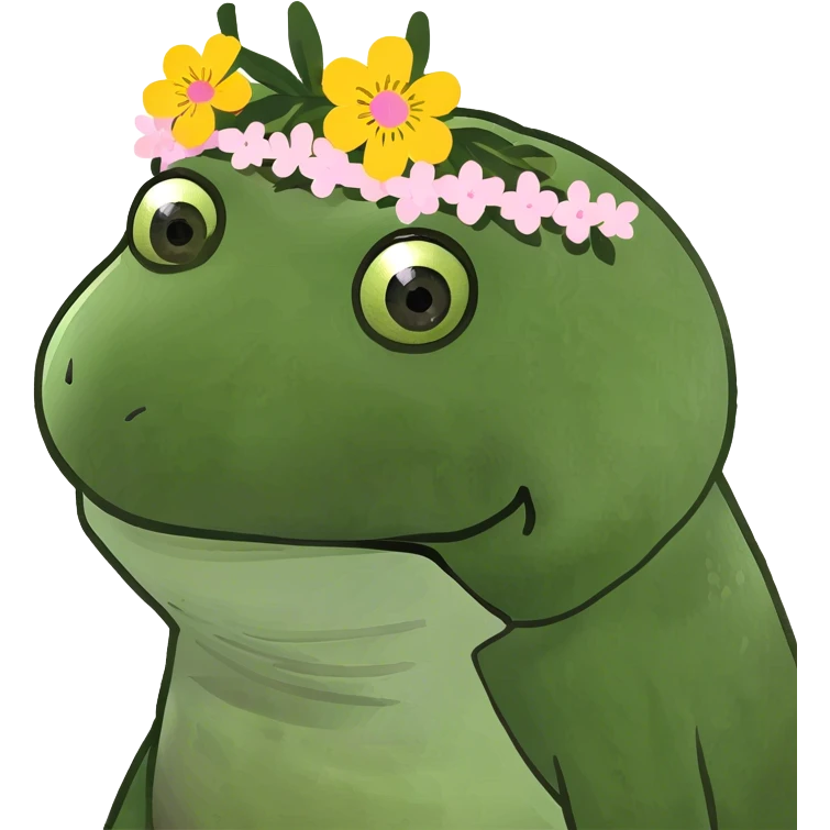 bufo with pigtails emoji