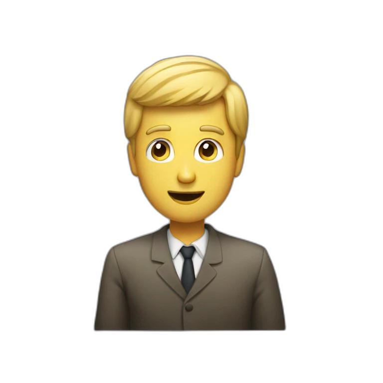 Homme qui regarde la télé  emoji