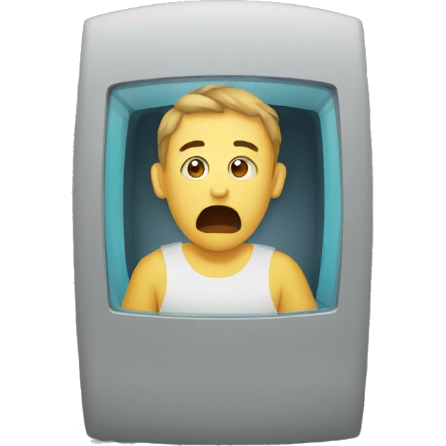 trapped inside computer emoji