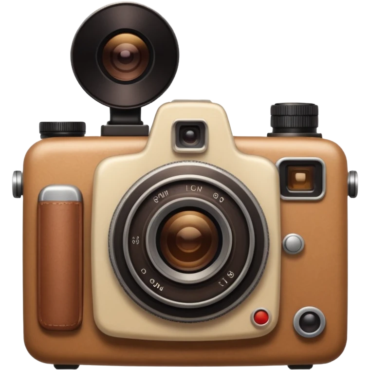 Una camara color carmelita claro ahestetic y mas claro ahestetic emoji