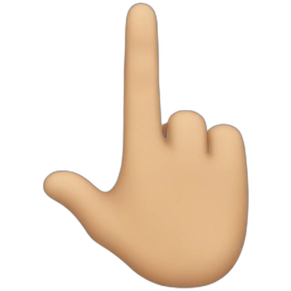 one finger emoji