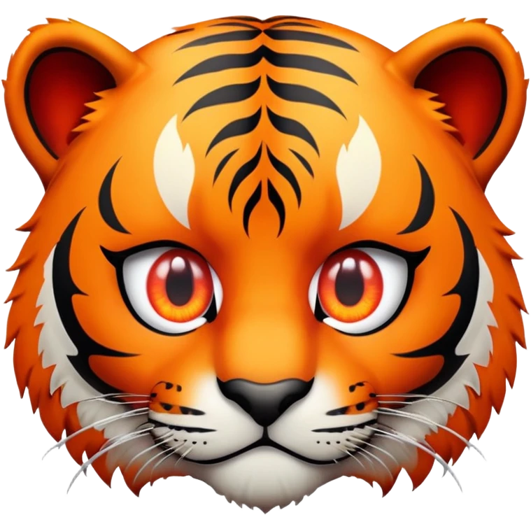 Bloody eye popping out from a tiger emoji