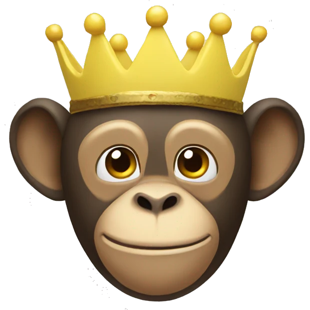 monkey BANANA crown emoji