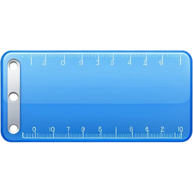 blue ruler emoji