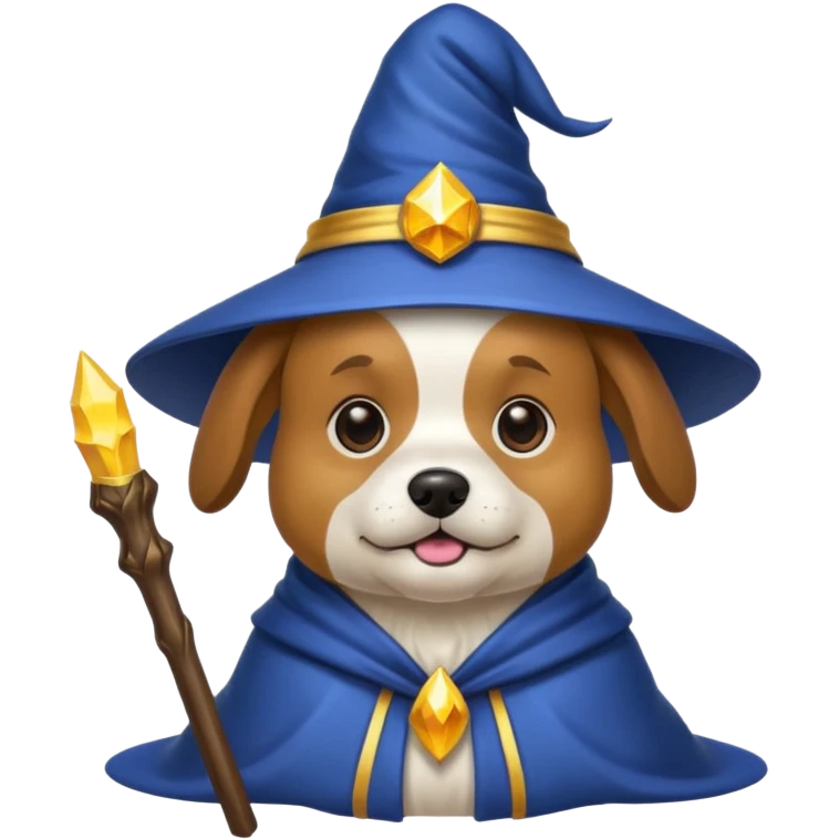 Dog wizard emoji